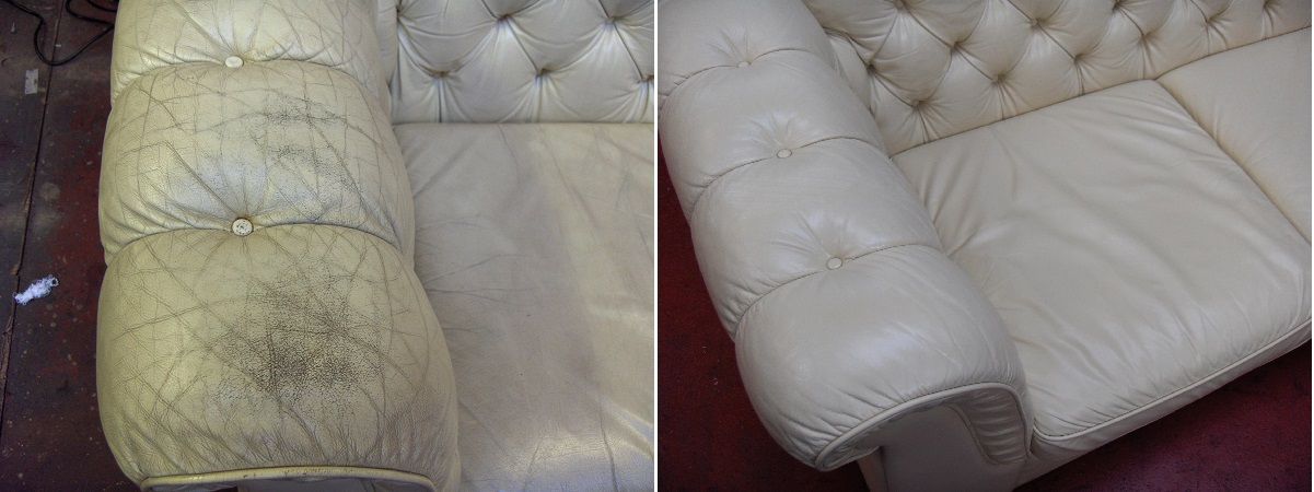 Leather Sofa Repair, Color Restoration